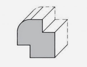 Teak Eckprofilleiste 40-profil