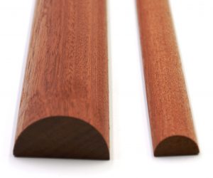 Sapeli Halbrundleiste aus Mahagoni Holz