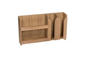 Teak Regal Teller- und Tassenhalter (Art. 203)