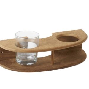 Teak Glas- und Dosenhalter <i> verschiedene Maße </i>