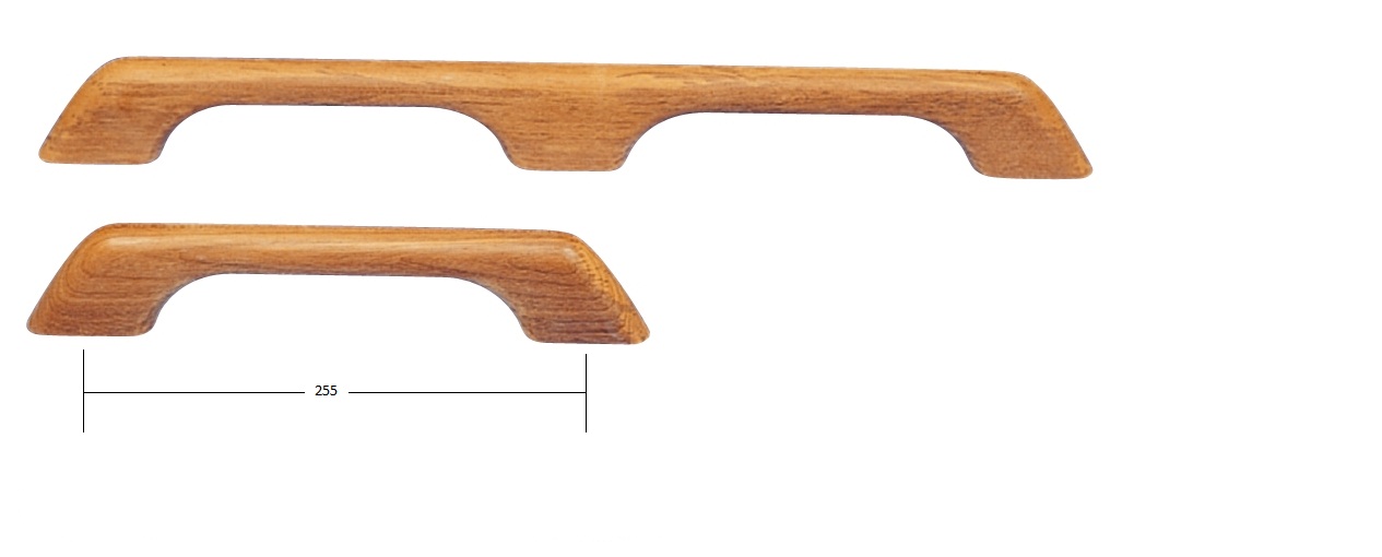 Teak Handlauf/Handreling <i> verschiedene Längen </i> <i> verschiedene Anzahl Griffe </i> – Bild 2