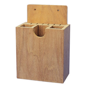 Teak Besteckhalter <i> Maße 15 x 21 x 8 cm </i>  <i> (Art. 252) </i>