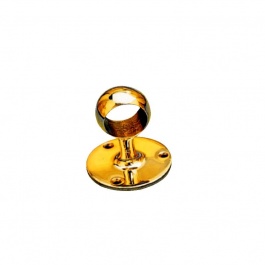 Mittelstütze für Reling / Rundstabhalter<i>verschiedene Durchmesser</i><i>Messing oer Chrom</i>