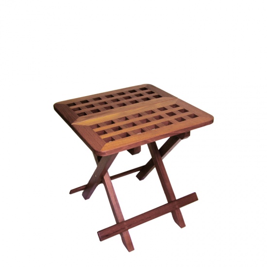 Teak Beistell-Klapptisch Grätingdesign <i> Maße 45 x 45 cm </i> <i> geölt oder ungeölt </i>