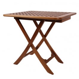 Teak Klapptisch Grätingdesign <i> Maße 75 x 55 cm </i> <i> geölt oder ungeölt </i> – Bild 2