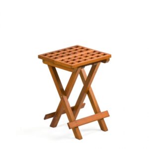 Teak Beistell-Klapptisch Grätingdesign <i>Maße 30 x 30 cm</i><i>geölt oder ungeölt</i>