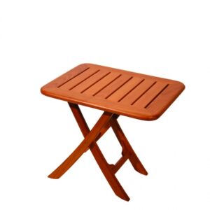 Teak Beistell-Klapptisch Grätingdesign <i>Maße 50 x 40 cm</i><i>geölt oder ungeölt</i><i>(Art. 3084)</i>