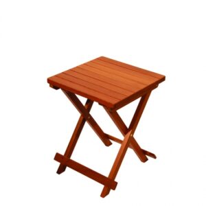 Teak Beistell-Klapptisch<i>quadratisch 35 x 35 cm</i>