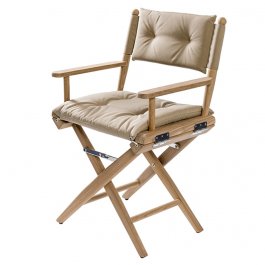 Teak Regiestuhl<i>geölt</i><i>verschiedene Kissenfarben</i>