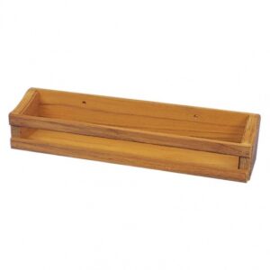 Teak Wandregal lang <i> Maße 35,5 x 6,4 x 7,5 cm </i>  <i> (Art. 3266) </i>
