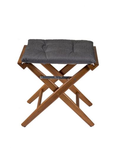 Teak Regieklapphocker <i> geölt </i> <i> verschiedene Kissenfarben </i>