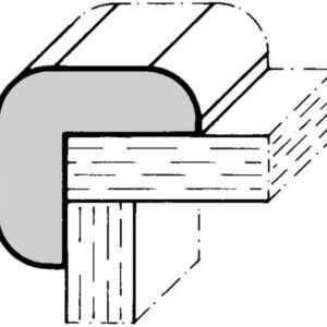 Khaya Außenwinkelleiste<i>verschiedene Profilmaße</i><i>Länge ab 45 cm</i>