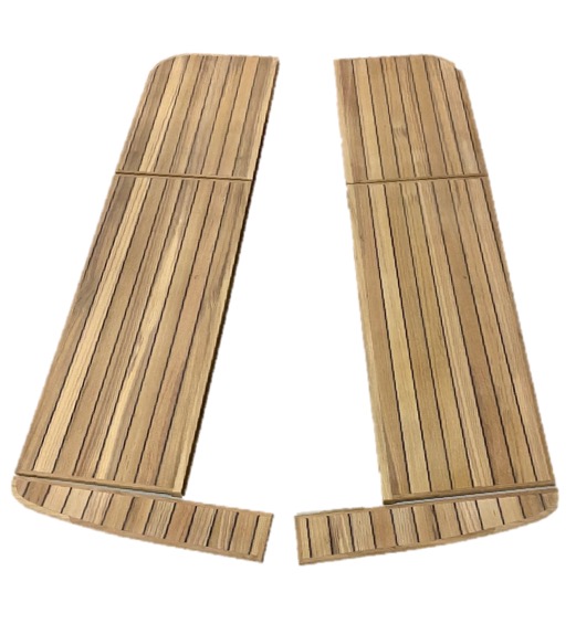 Teak Backskistendeckel/Sitzduchten <i> für Bavaria 770 </i> <i> Komfortausführung </i>