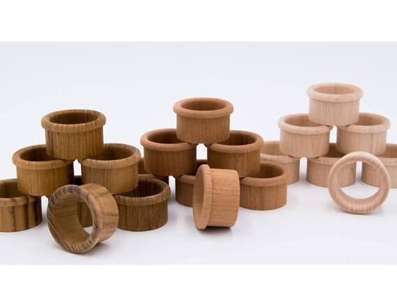 Fingerlochrosetten in Teak oder Mahagoni<i>verschiedene Durchmesser</i><i>verschiedene Stückzahlen</i><i>verschiedene Holzarten</i> – Bild 2