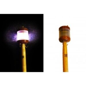 Esche Flaggenstock <i>mit LED-Beleuchtung</i><i>Maße Durchmesser 20 mm, Länge 60 cm</i>