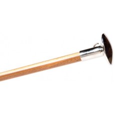 Exklusiver Flaggenstock Mahagoni/Esche <i>lackiert, gerade</i><i>Edelstahlknopf und Klampe</i><i>Länge 150 cm, Durchmesser 30 mm</i>