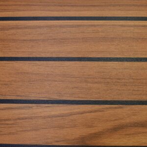 HPL/Laminat Teak dunkle Ader Holznachbildung <i> ohne Trägerplatte </i> <i> nur 0,9 mm dünn </i> <i> Plattengröße ab 150 × 60 cm </i>