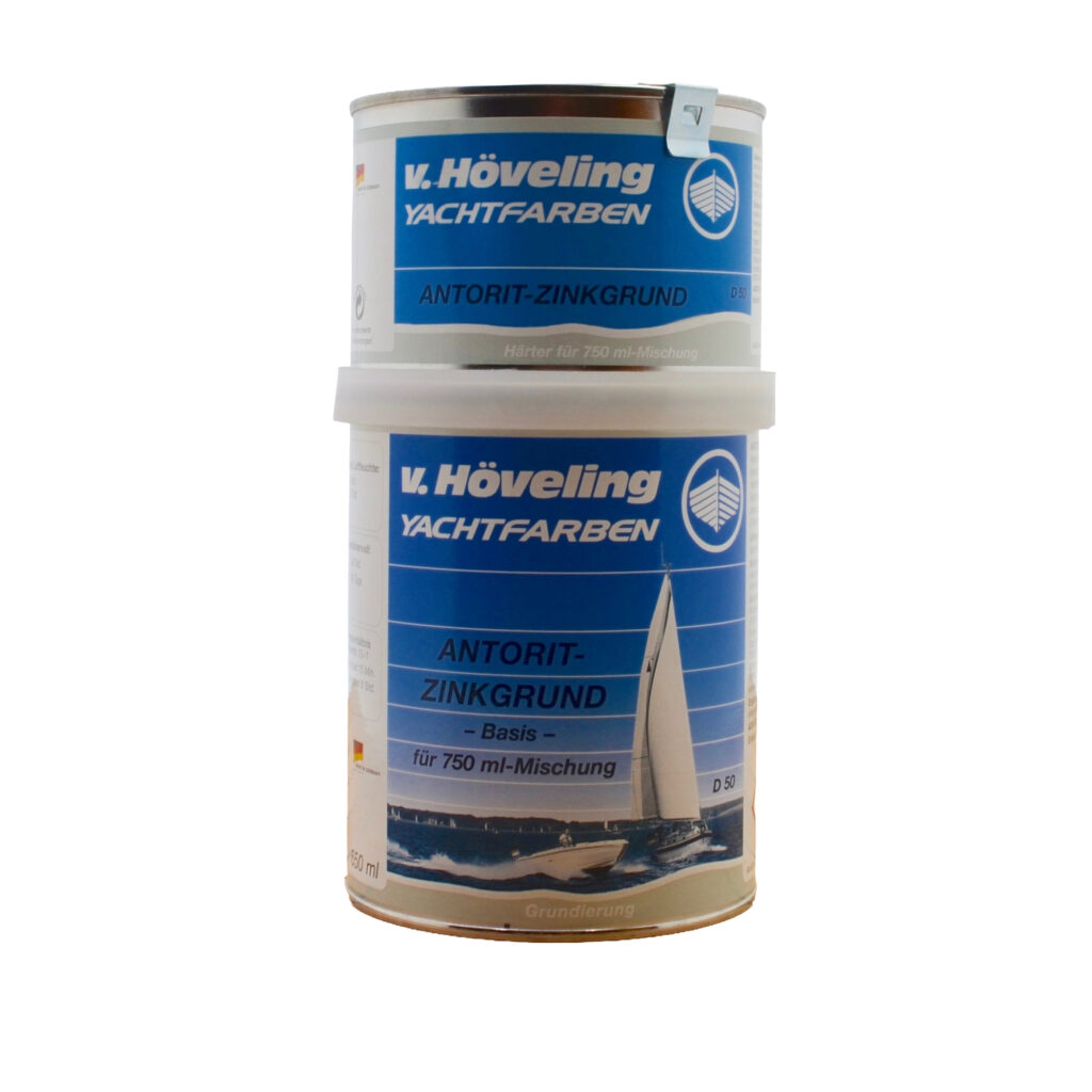 Antorit-Zinkgrund D 50 <i> von Höveling </i> <i> Farbe: grau, matt </i> <i> Gebinde: Dose 650 ml + 100 ml Härter = 750 ml </i>