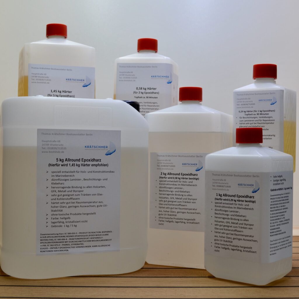 Allround GreenPoxy Bio-Epoxidharz und Härter – 2-Komponenten <i> verschiedene Gebindegrößen </i>