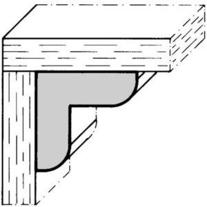 Sapeli Innenwinkelleiste <i> verschiedene Profilmaße </i>  <i> Länge ab 45 cm </i>