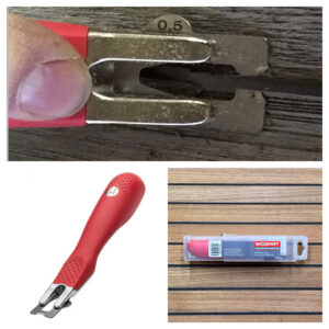 Fugenmesser/Abstoßmesser "MOZART" <i> inkl. 1 Klinge </i>