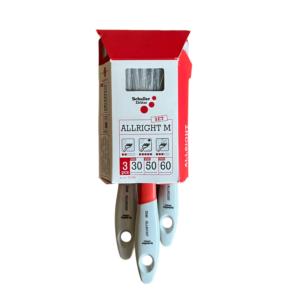 Pinsel-Set ALLRIGHT <i> Set mit drei Pinseln </i>  <i> Größe 30 mm, 50 mm und 60 mm </i>