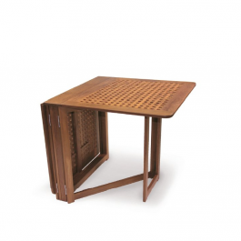 Teak Klapptisch Grätingdesign <i> Maße 145 x 78 cm </i> <i> geölt oder ungeölt </i> <i> (Art. 3056) </i> – Bild 2