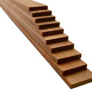 Teak Stabdeckleisten 6 x 35 mm <i> im 10er-Pack </i>  <i> verschiedene Maße ab 20 cm und bis 90 cm Länge </i>