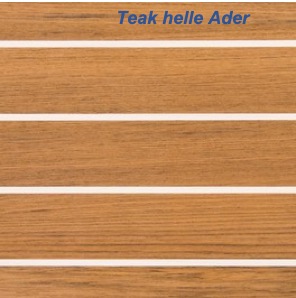 HPL/Laminat Teak helle Ader Holznachbildung <i> ohne Trägerplatte </i> <i> nur 0,9 mm dünn </i> <i> Plattengröße ab 150 × 60 cm </i>