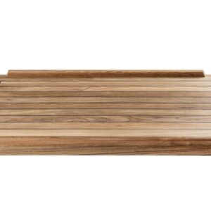 Teak Tischplatten mit Rand <i> Teak-Stabdeck Optik </i>  <i> verschiedene Maße </i>